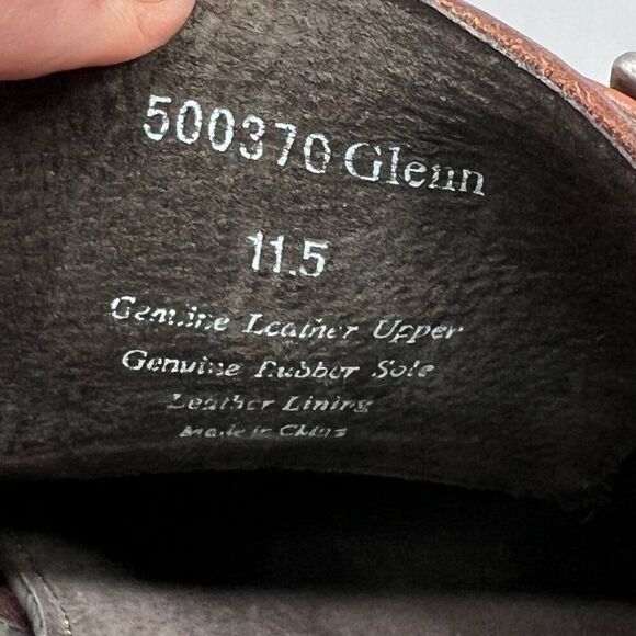 Joseph Abboud Glenn Monkstrap Cap Toe Brown Leather Oxfrod‎ Derby Dress Shoes main image 6